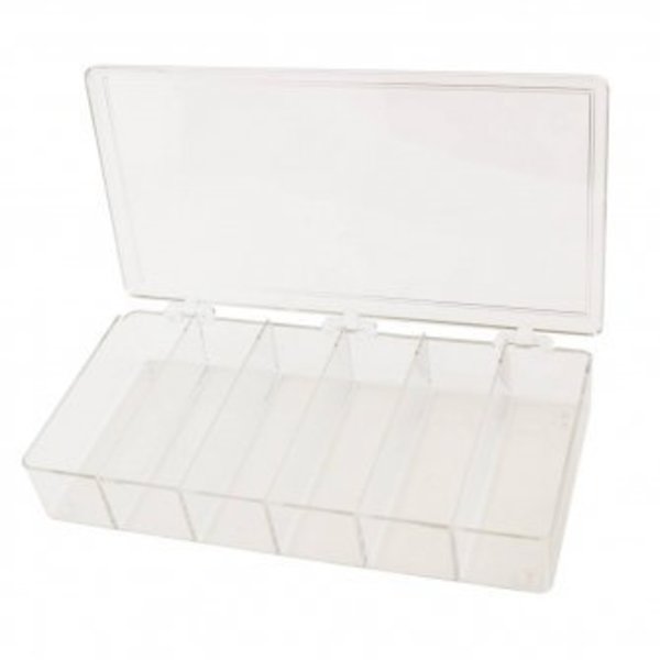 Bel-Art Compartment Box with 6 compartments, 4.5 in H x 8.5 in W F16632